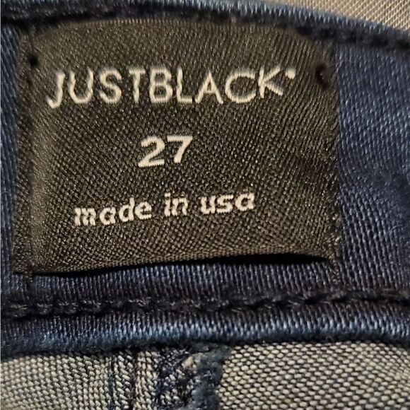 Just Black High Waist Dark Wash Skinny Jeans - Picture 6 of 7